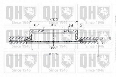 QUINTON HAZELL bdc4674 -  Тормозной диск